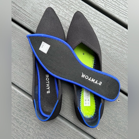 Rothy’s The Point size 8.5 Black Solid - Picture 2 of 6